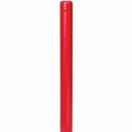 Innoplast BollardGard 4 11/16'' x 72'' Red Bollard Cover with Red Reflective Stripes BC472RR 269BC472RR